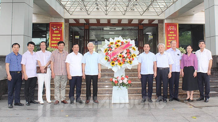 Nguyên Phó Chủ tịch Quốc hội Nguyễn Đức Kiên chúc mừng Tỉnh ủy Hải Dương 